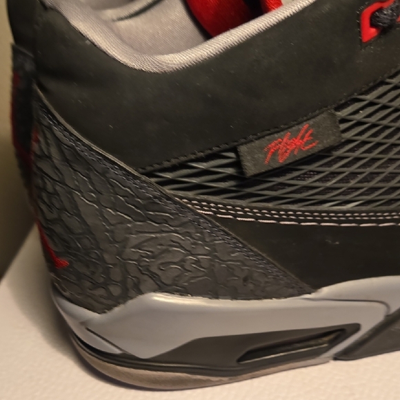 Air Jordan Flight Club 80's Black and Red Sneakers - Picture 7 of 11